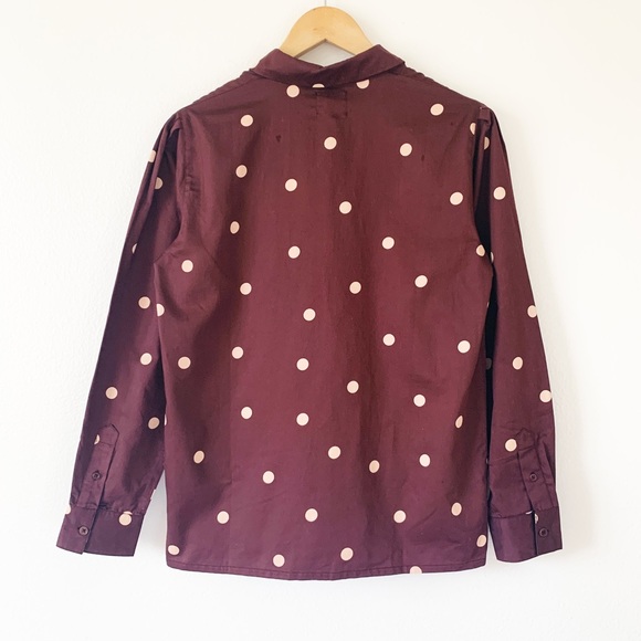 NWT People Tree Edie Polka Dot Shirt - Picture 6 of 12